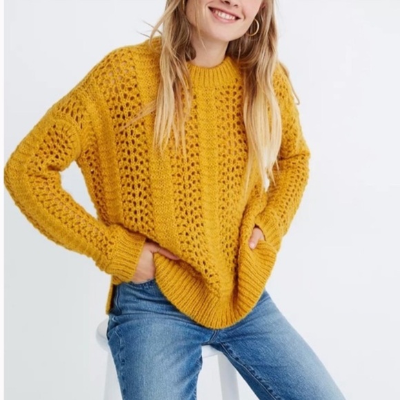 Madewell Sweaters - Madewell Windemere Pointelle Pullover Sweater